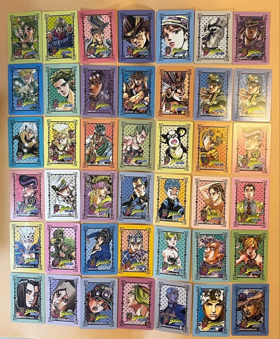 【開封品・全42種コンプ】ジョジョの奇妙な冒険 25周年 メモリアルカードセット