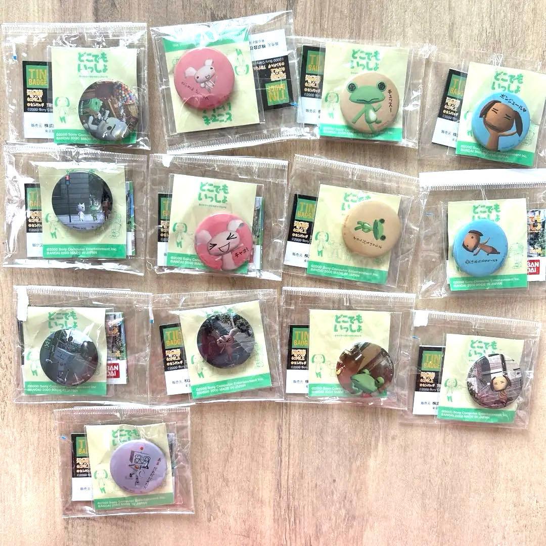新品　未開封　どこでもいっしょ　トロ　ティン　バッジ　ピンズ　缶バッジ