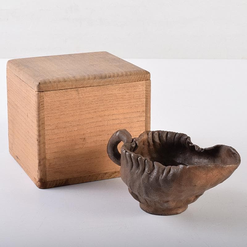 煎茶道具　南蛮手　手造　湯冷　在銘　時代箱　M　R7601