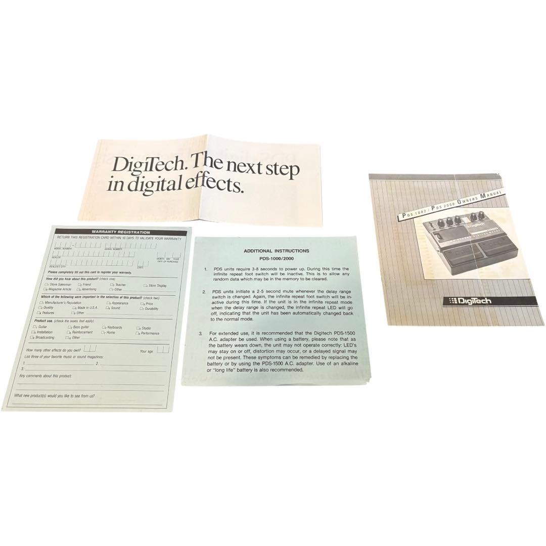 ★付属品完備★ DigiTech PDS1002 デジテック デジタルディレイ