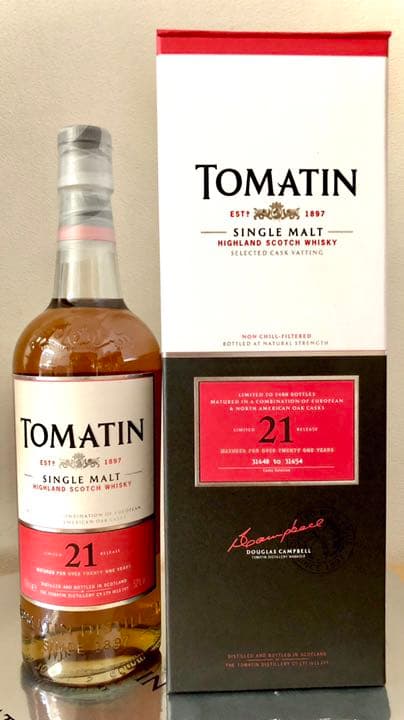 トマーティン 21年 カスクストレングス Tomatin 2400本 限定