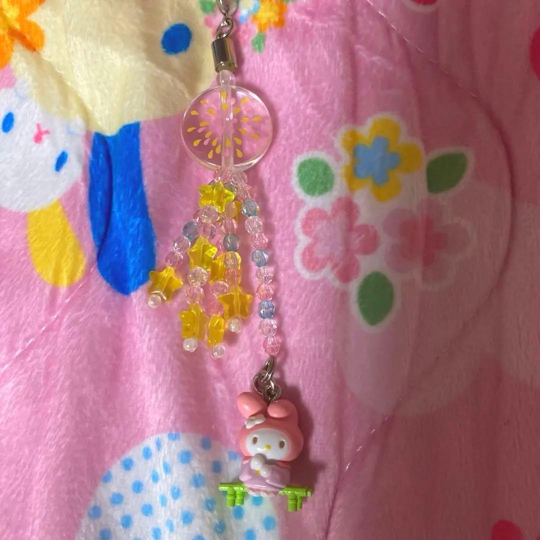 マイメロ ストラップ 花火 レトロ マイメロディ サンリオ マスコット サンリオ