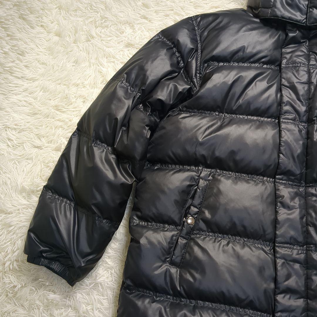 【NIKE✨ダウン✨XL】ベンチコート 肉厚 ブラック 防寒 フード