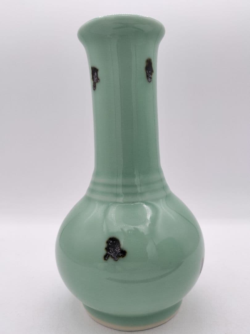 c538 【新品・未使用】皆具 飛青磁 平安手塚祥堂 茶道具