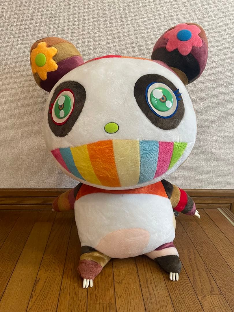 【美品】Kaikai Kiki 親パンダぬいぐるみ 特大サイズ 村上隆