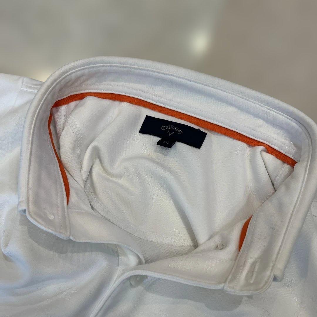 超美✨LL3枚セット　キャロウェイ半袖　花柄　白シャツ　シャドーモザイク　ポロ