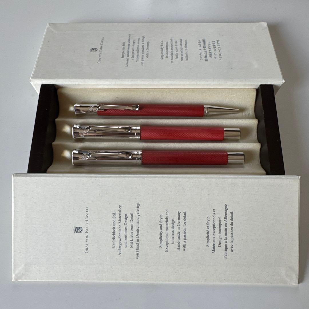 ファーバーカステル 伯爵コレクション 万年筆ローラー•ボールペン ギロシェ旧ロゴ