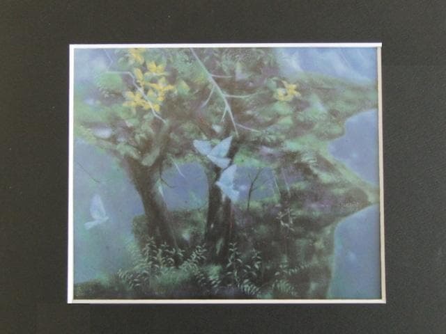 浜口美和、【自然との会話（悠久への願い）】、希少な額装用画集画