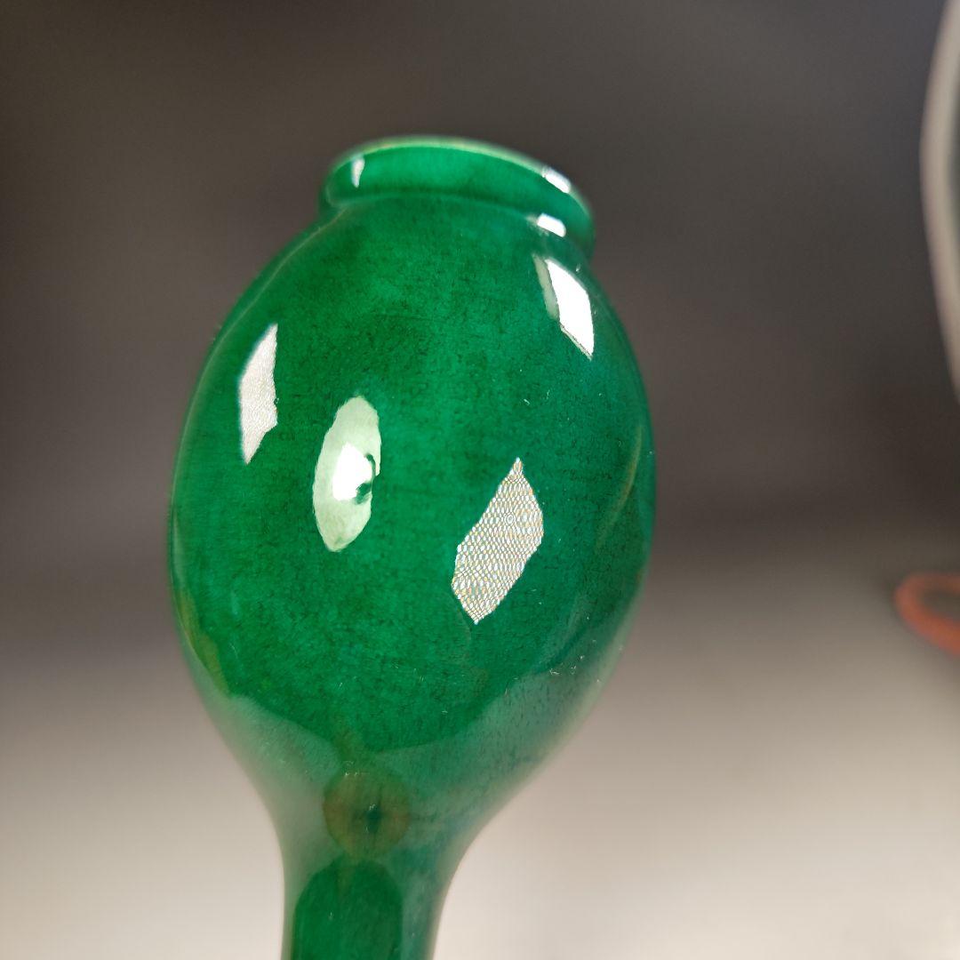 ウ241 花瓶『永楽善五郎造』『交趾鶴首　花入　共箱』茶道具　花器