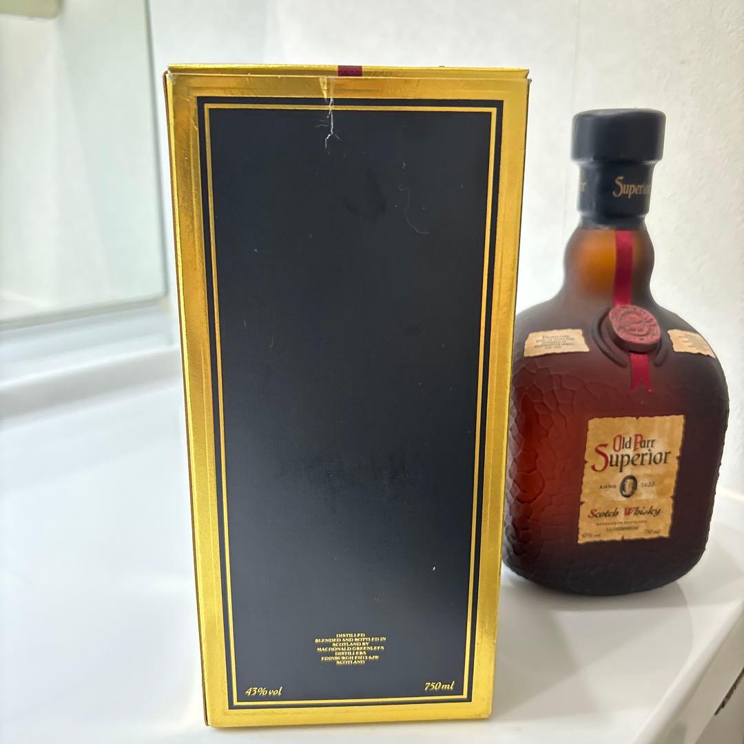 匿名発送　Old Parr Superior スコッチウイスキー 750ml