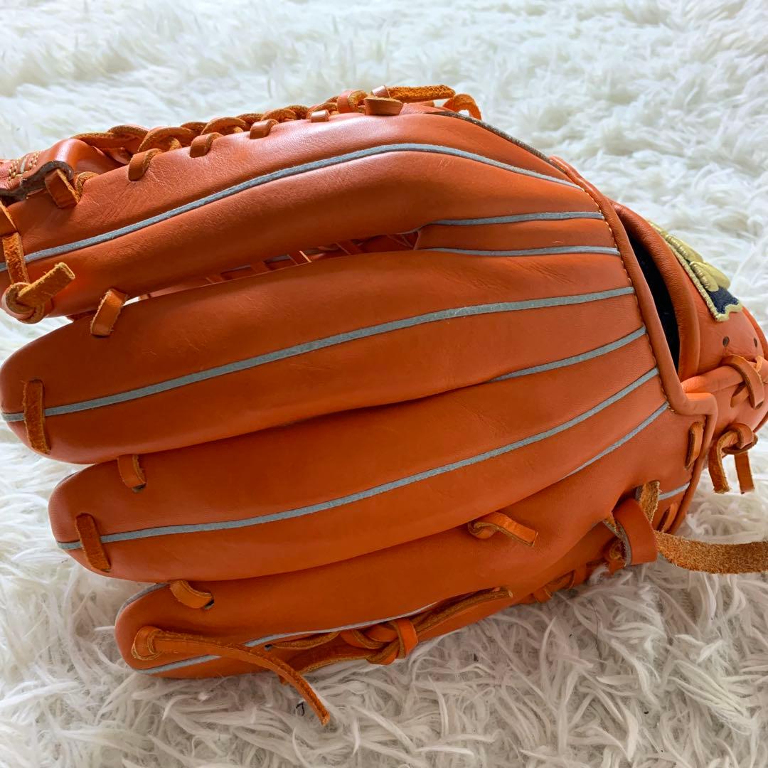 美品■ウィルソン グローブ D-MAX オレンジ　軟式用