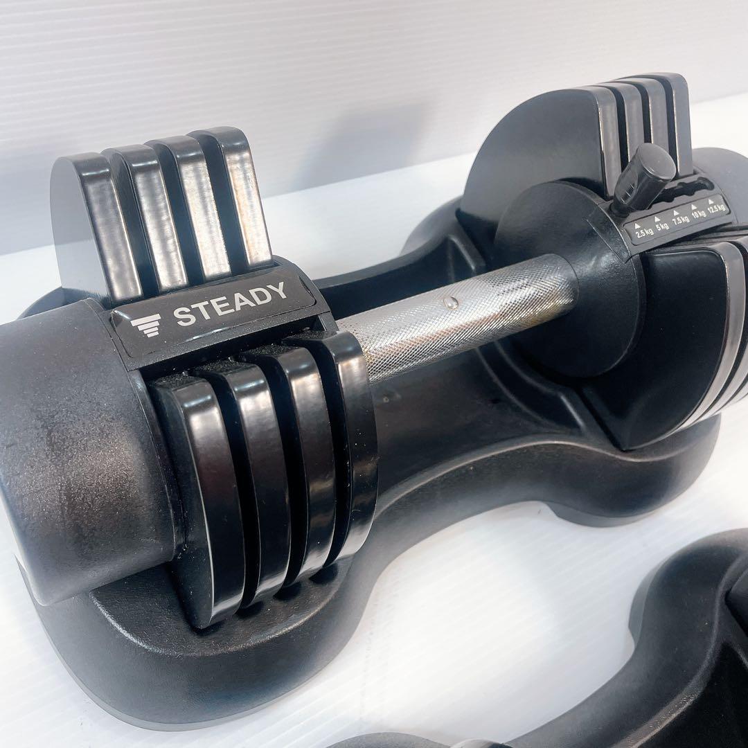 STEADY 可変式ダンベル 12.5kg 2個セット