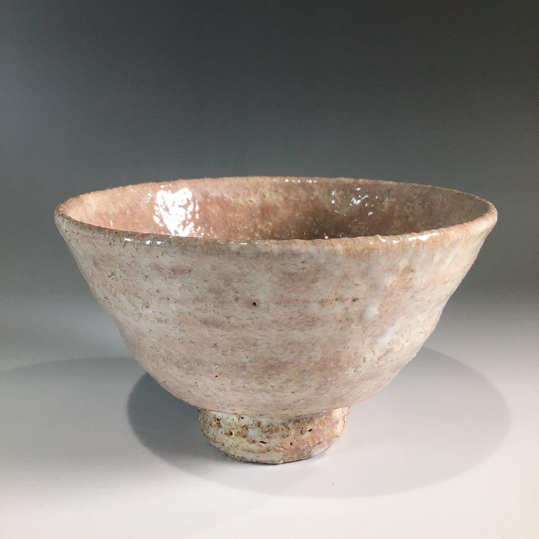 Ｐ７１０　茶碗　『萩焼』『味舌隆司造』『大徳寺　高橋悦道　箱書』　共箱　茶道具