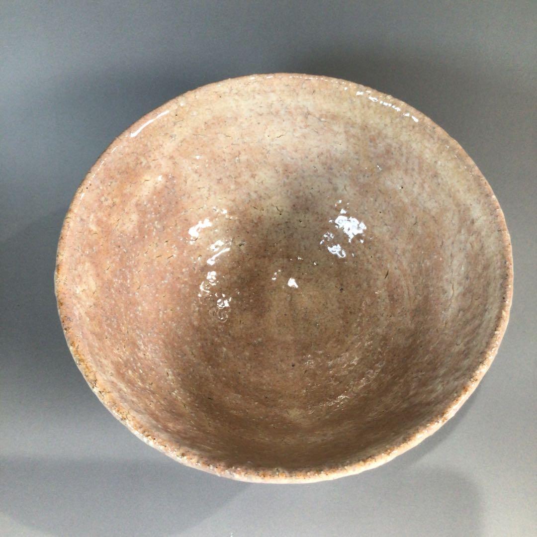 Ｐ７１０　茶碗　『萩焼』『味舌隆司造』『大徳寺　高橋悦道　箱書』　共箱　茶道具