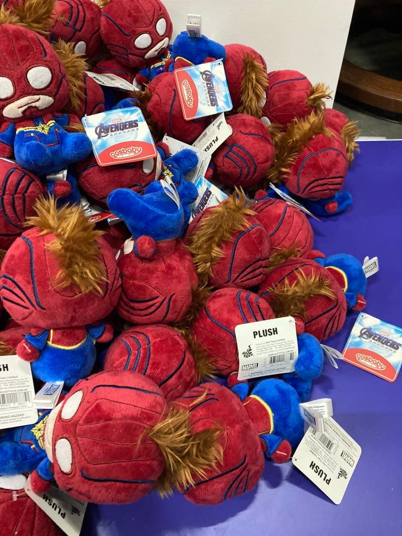 J)新品 マーベル コスベイビー ぬいぐるみ キャプテンマーベル 計82個