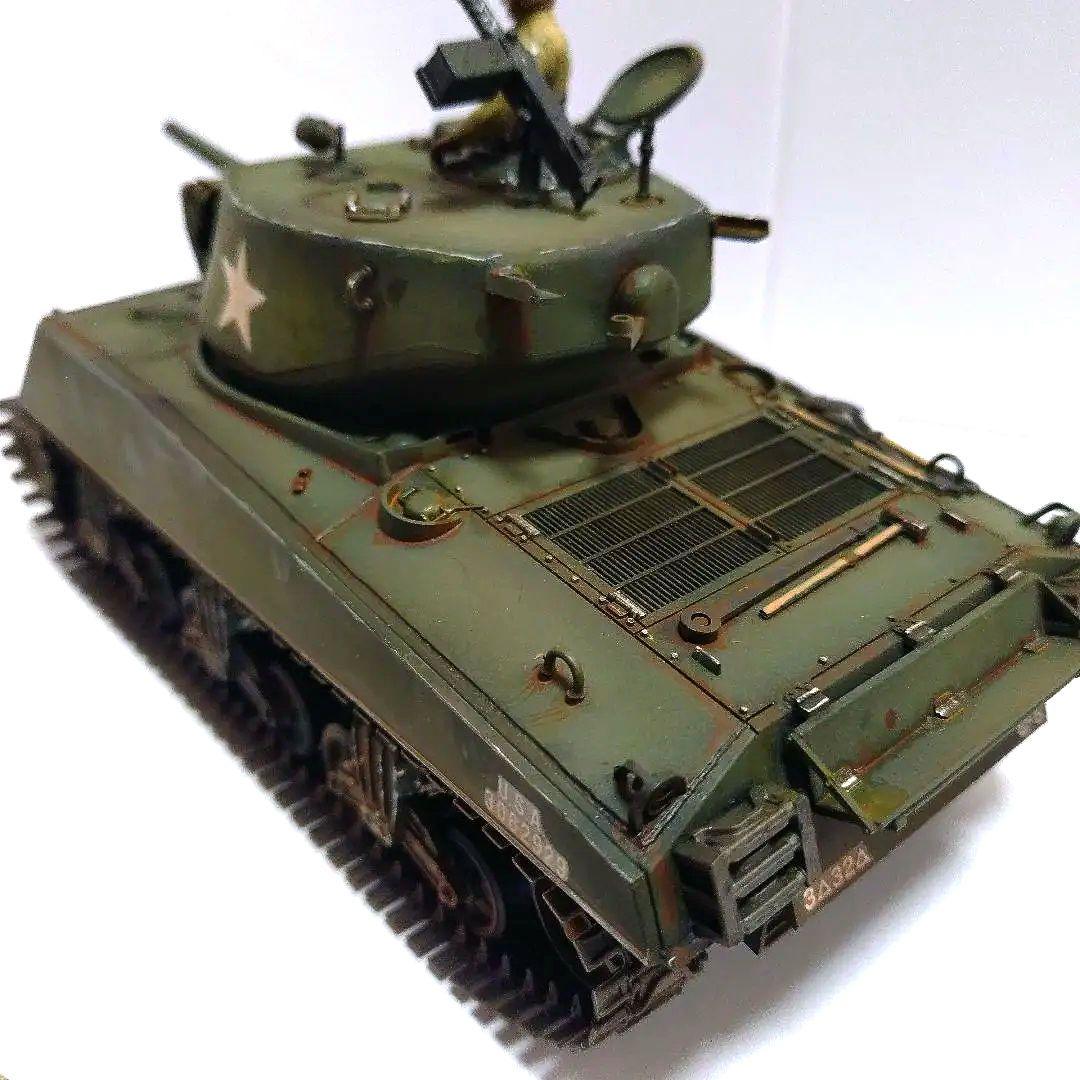 〚塗装済み完成品〛タミヤ 1/35 アメリカ中戦車 ジャンボシャーマン