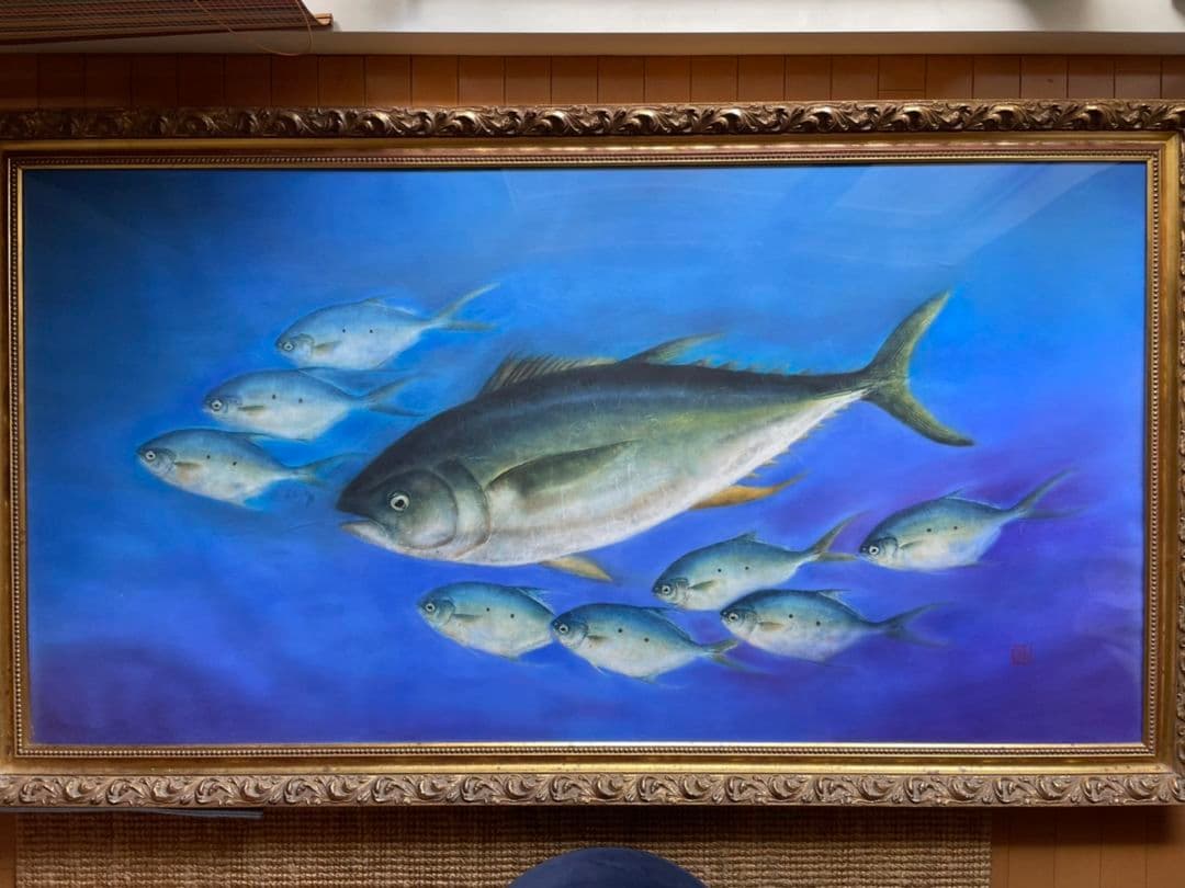 ★希少★カラー魚拓《キハダマグロ》