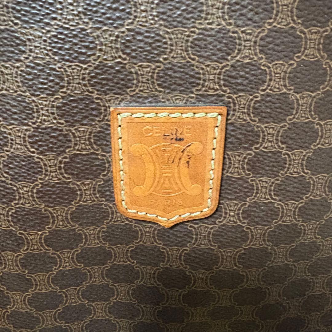 CELINE セリーヌ　マカダム　ボストンバッグ　ショルダー付き　旅行バッグ