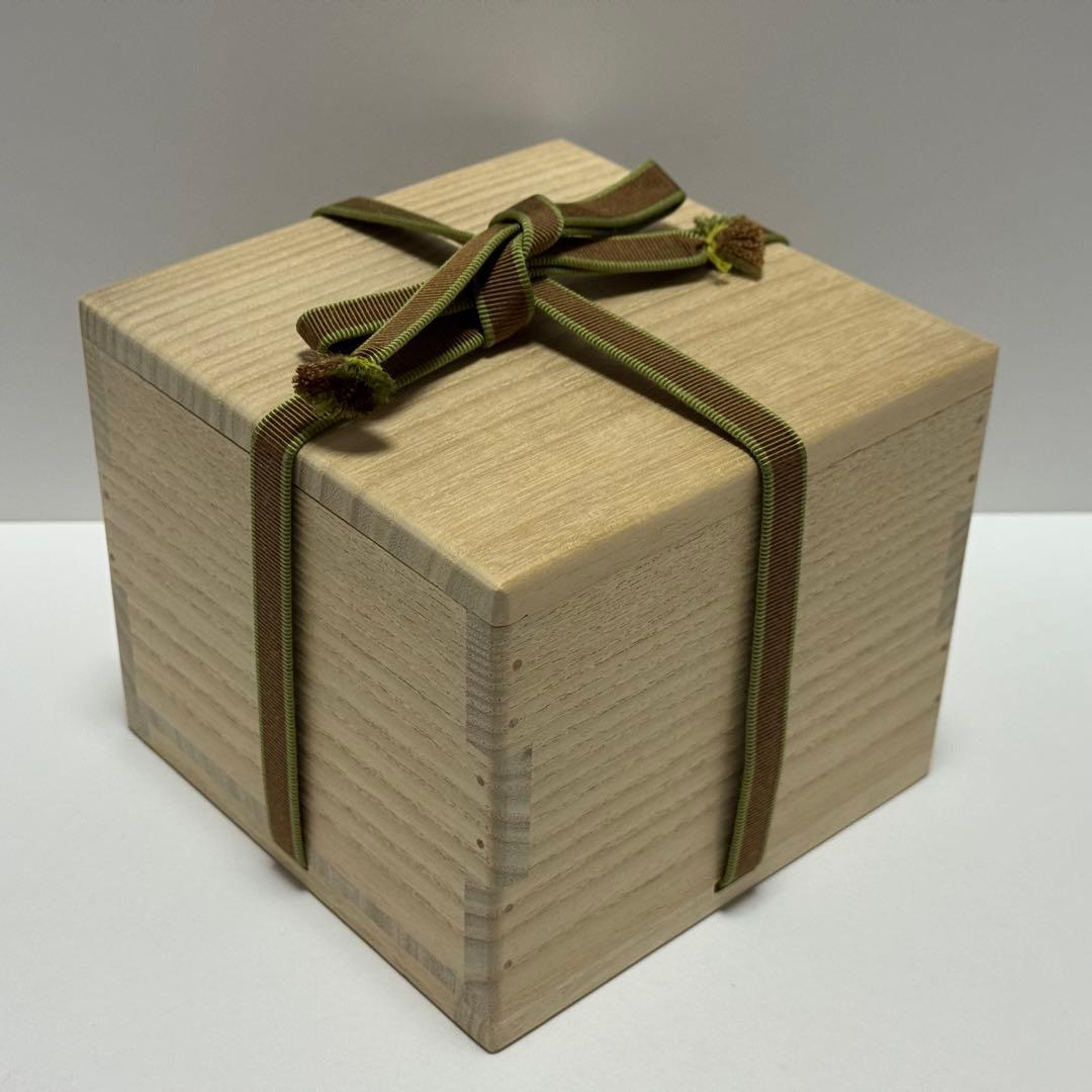 茶道 茶碗 鍵屋 粟田焼 安田浩人 鳳凰絵茶碗 未使用 共箱 茶道具