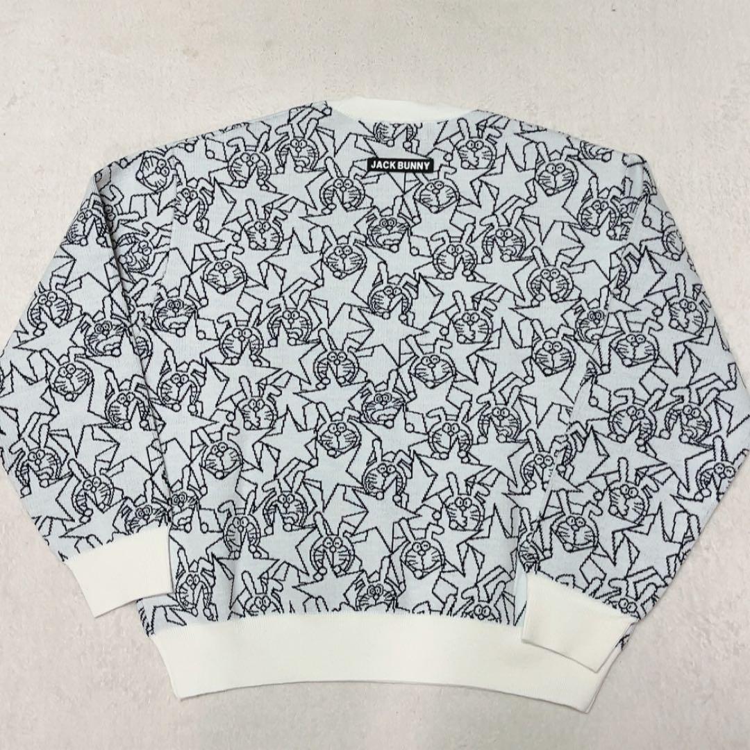 極美品　2023年　ジャックバニー　ドラえもん　コラボ　総柄　ニット　セーター