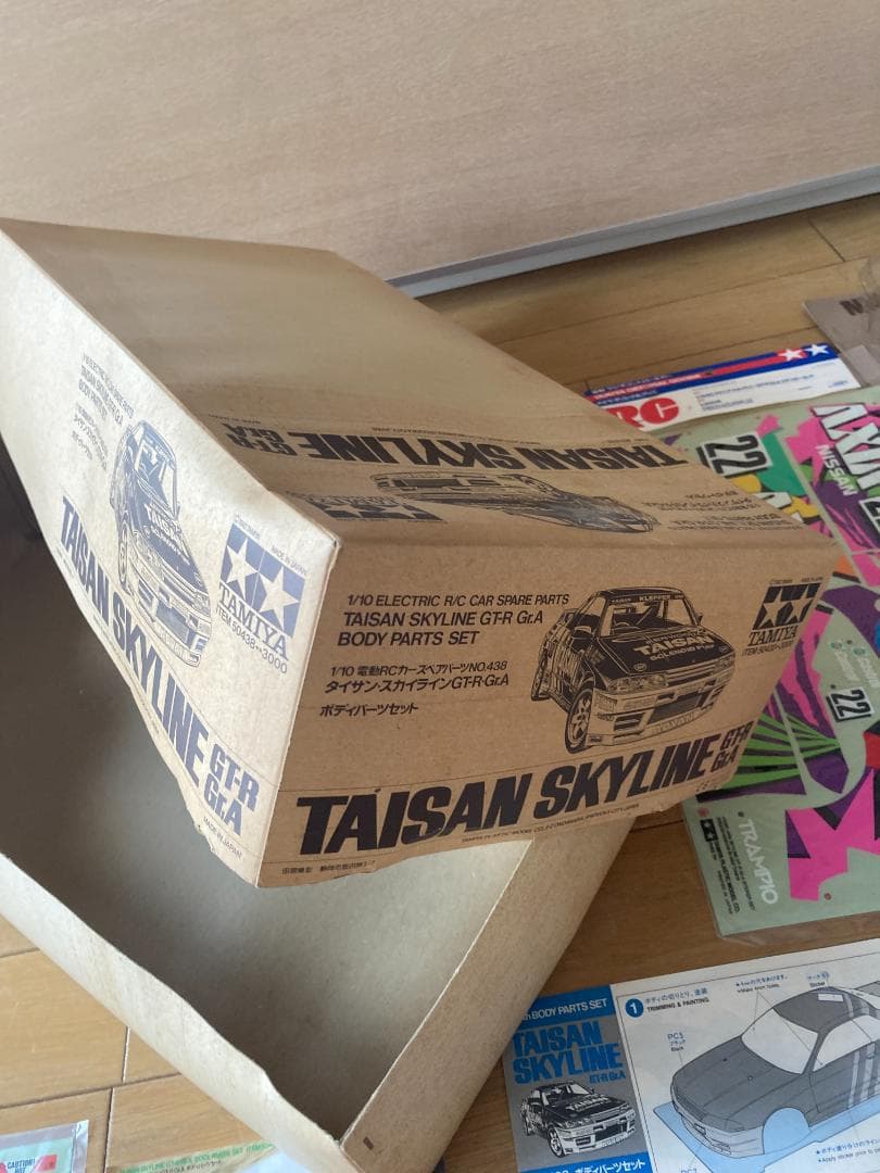 タミヤ TAISAN SKYLINE スペアボディ 当時物 AXIA デカール付
