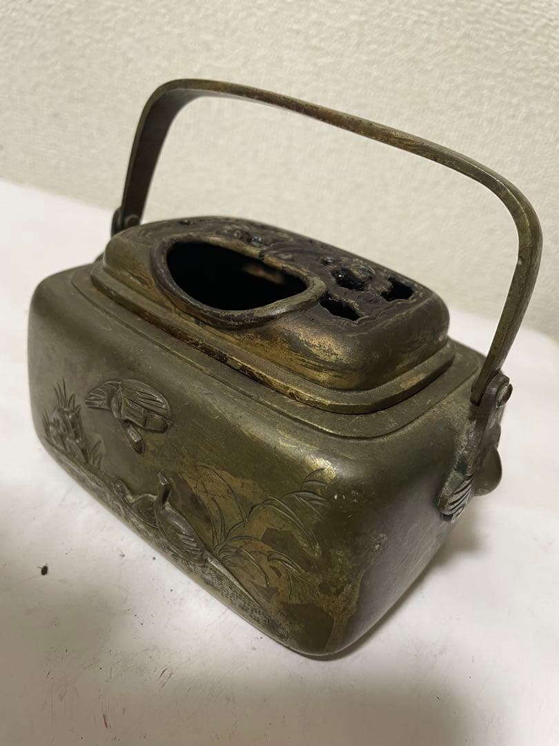 中国美術　銅手炉