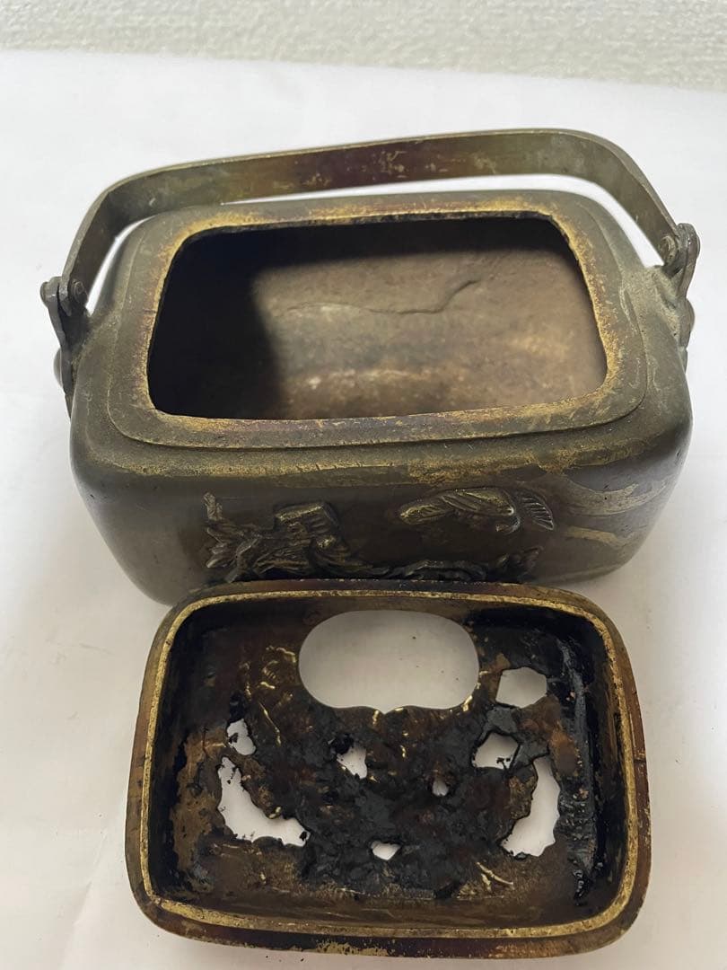 中国美術　銅手炉