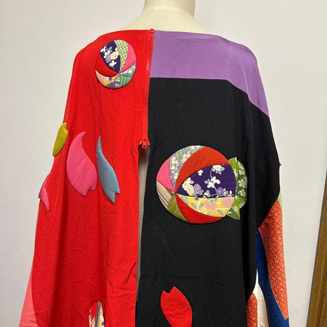 多色パッチワーク　イベント　和風ドレス　DECO JAPAN