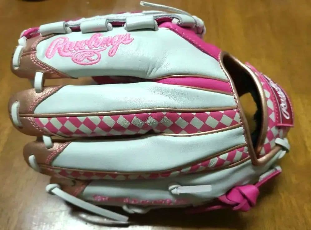 ※激レア　ローリングス　野球　グローブ　ピンク　軟式　内野　外野 オールラウンド