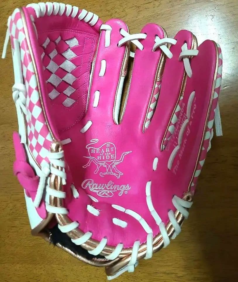 ※激レア　ローリングス　野球　グローブ　ピンク　軟式　内野　外野 オールラウンド