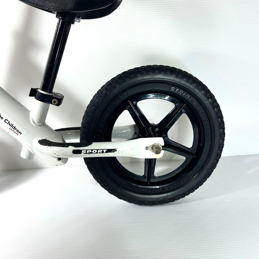 美品☆STRIDER SPORT バランスバイク ペダル無し ホワイト 白