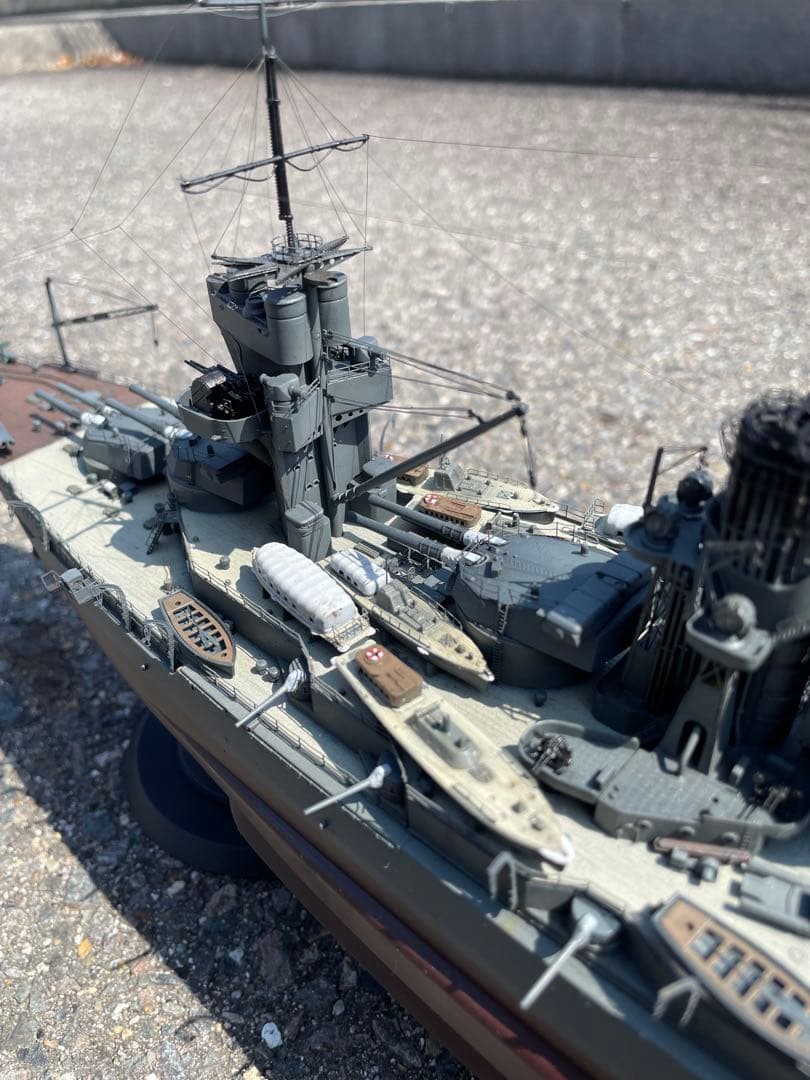 【完成塗装品】1/350フジミ戦艦 山城