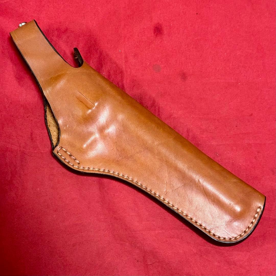 整備済 イーストA リボルバー 6インチ用 革製 ヒップホルスター