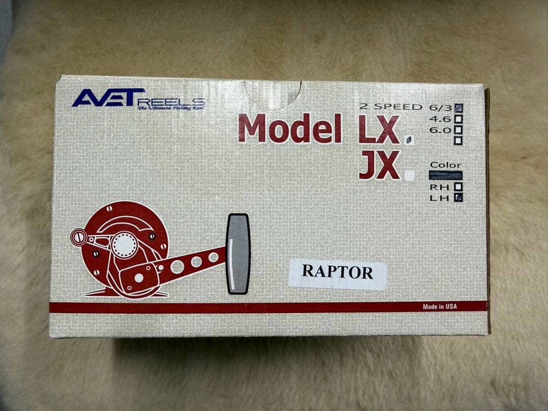 新品　アベット ラプターLX 6/3 左巻き　AVET