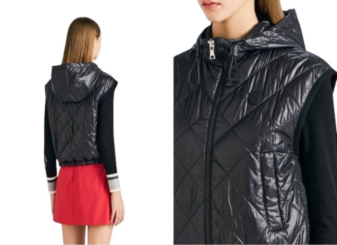 新品未使用新作G/FOREジーフォアレディースベスト sizeLブラック