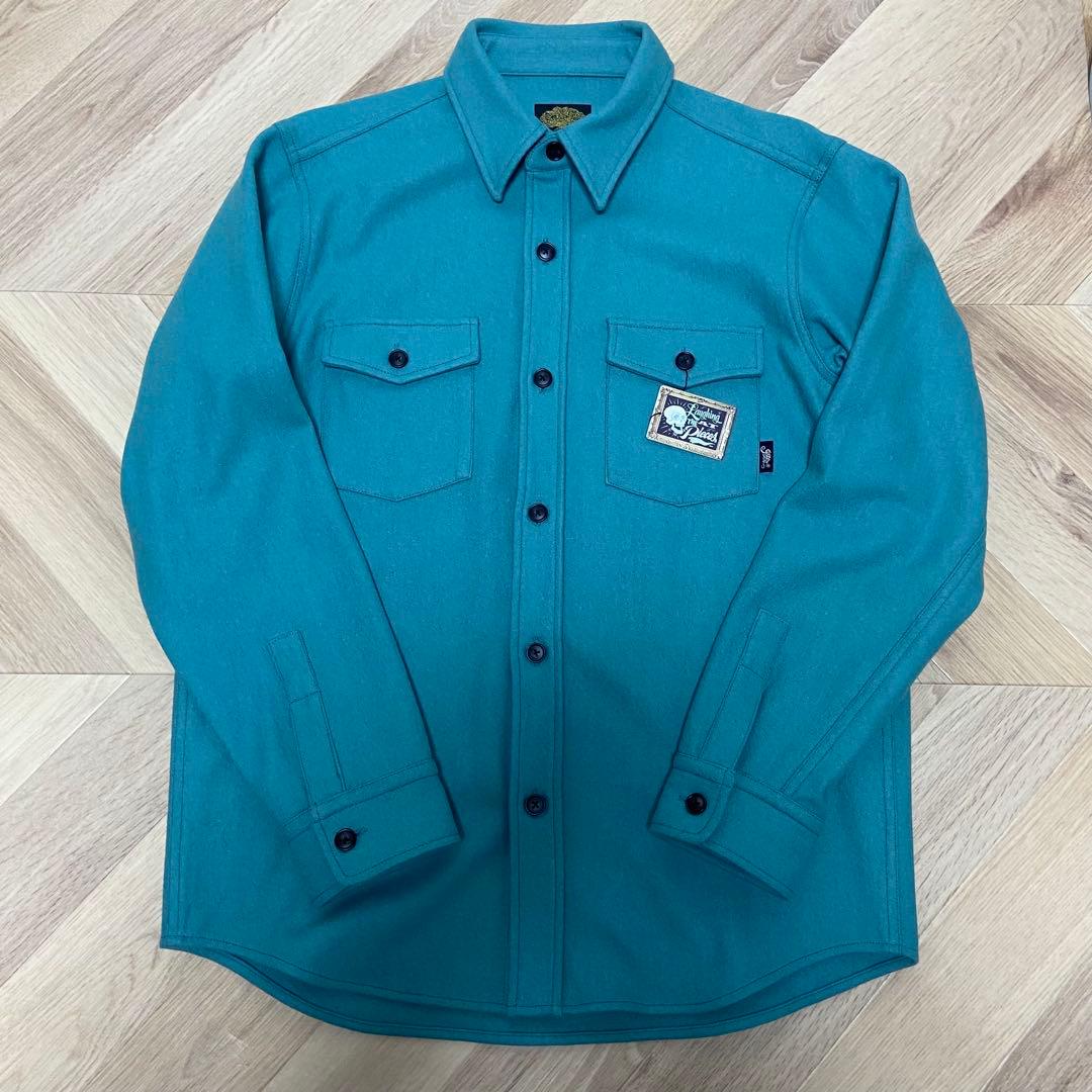 【新品タグ付き】GREEN CLOTHING ウールネルシャツ スノボ インナー