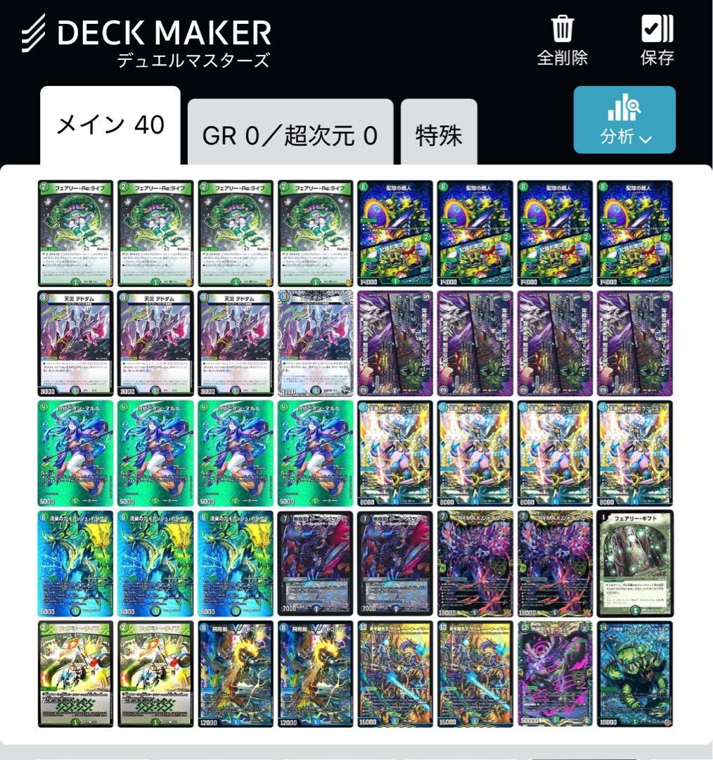 アナカラーマルル　デッキ