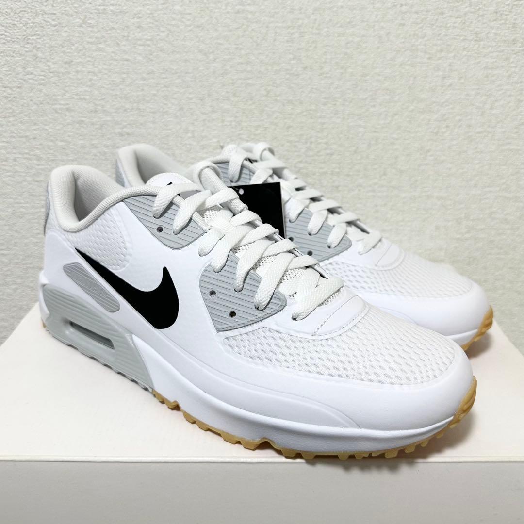 ナイキ ゴルフ 26.5cm エアマックス 90 シューズ スパイク 靴 白