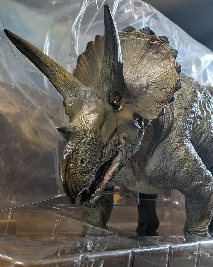 【アッキー】トリケラトプス（海洋堂）メガソフビアドバンス 箱入り未使用品