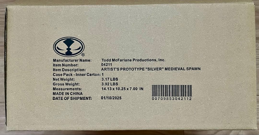 特典付！キックスターター メディーバル・スポーン シルバーバージョン フィギュア