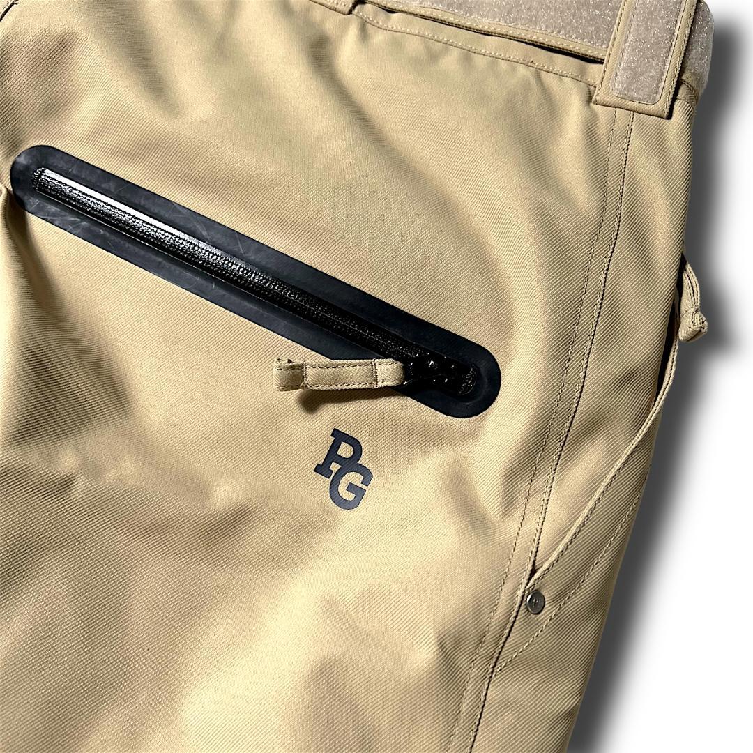 パーリーゲイツ 3.9万 防汚防水防風 ストレッチ スノーウェア XL ベージュ