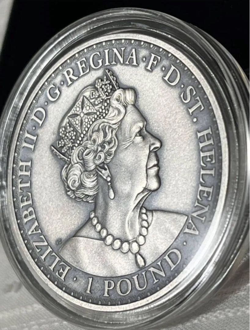 2021　セントヘレナ　ウナとライオン　カラー　ミスティック フォレスト　銀貨