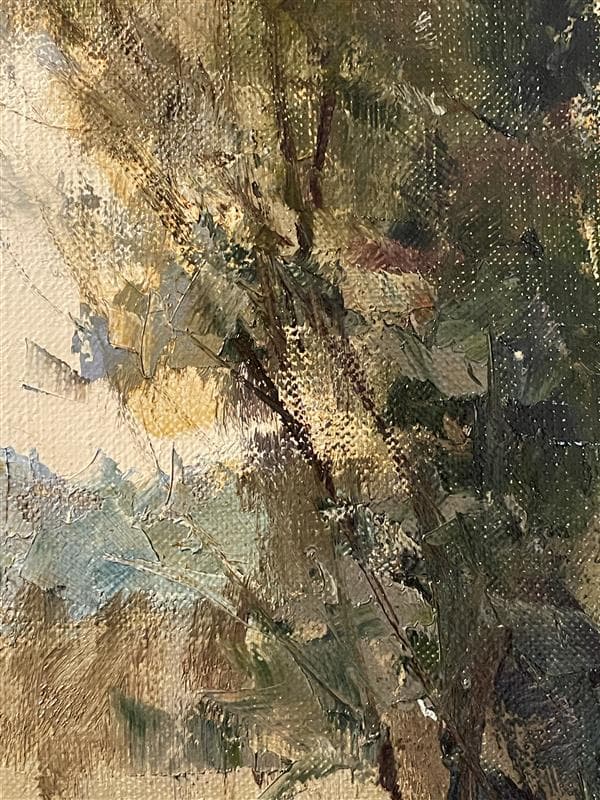 ふ*☆様 「真作」酒井健吉「パリー セーヌ川」風景画　油彩画　額装　サイン有り