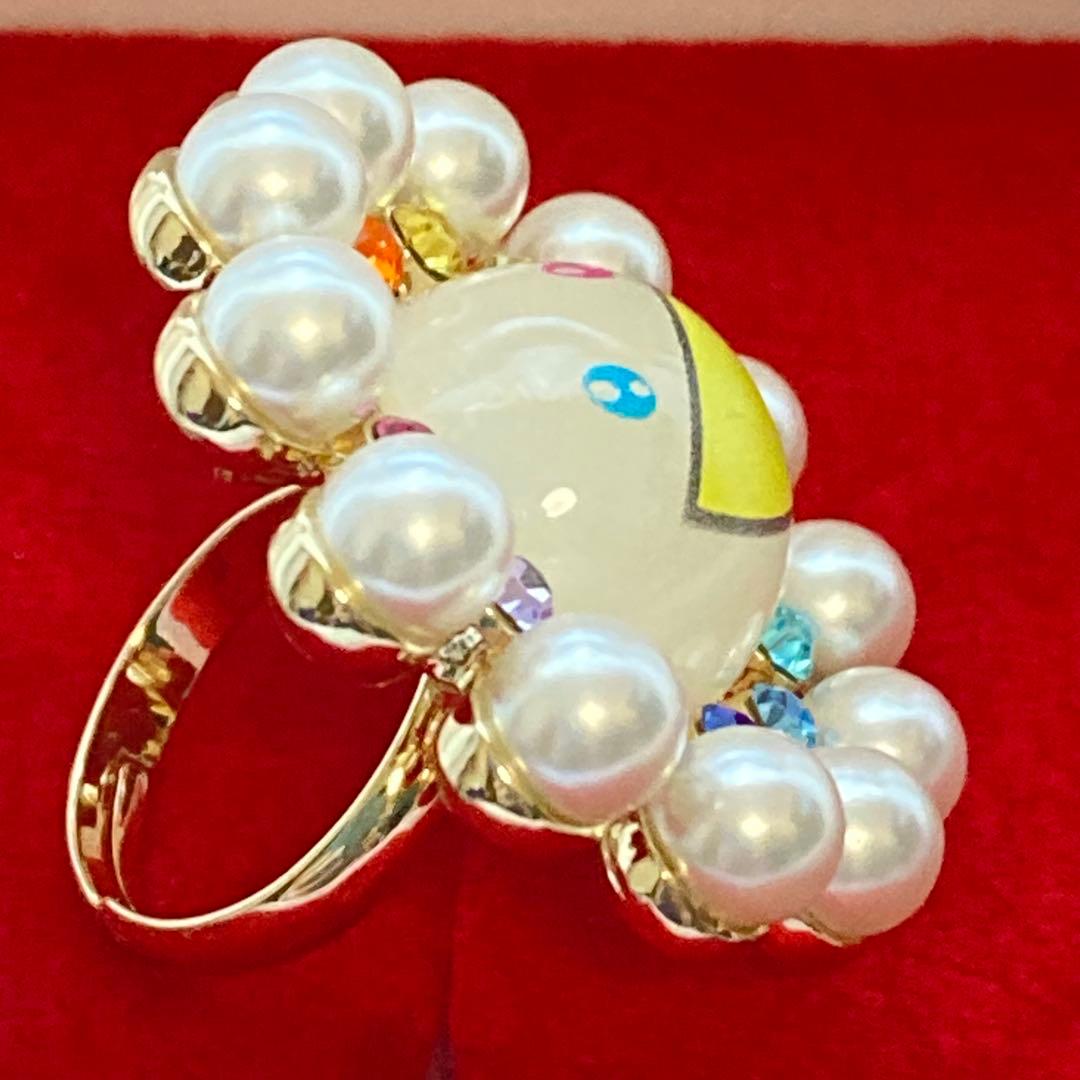 【新品】Liquem 村上隆 コラボ リング パールフラワー