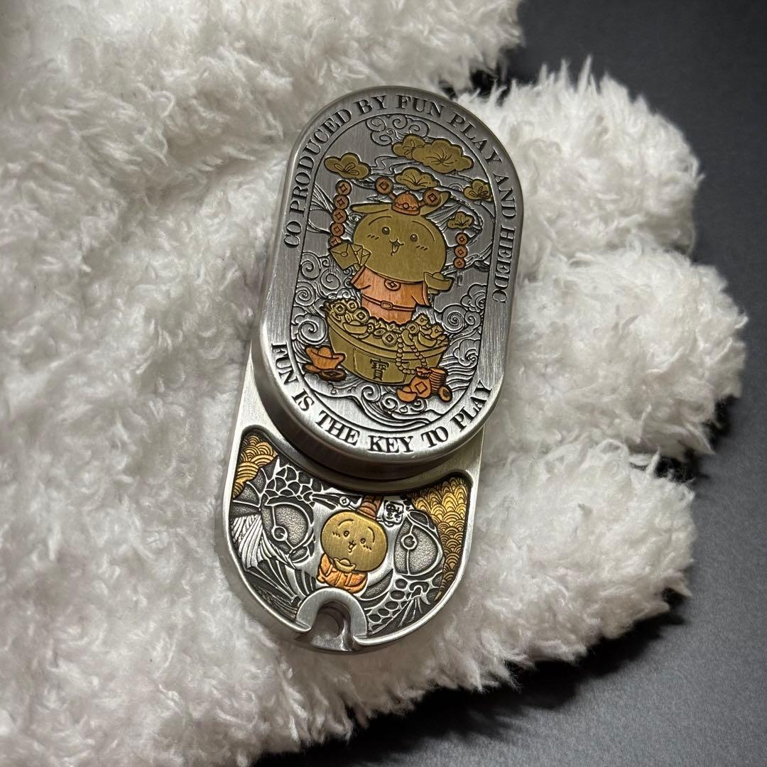 「正規品」HE EDC フィジェットトイ SS製 　真鍮彫刻 限定　絶版