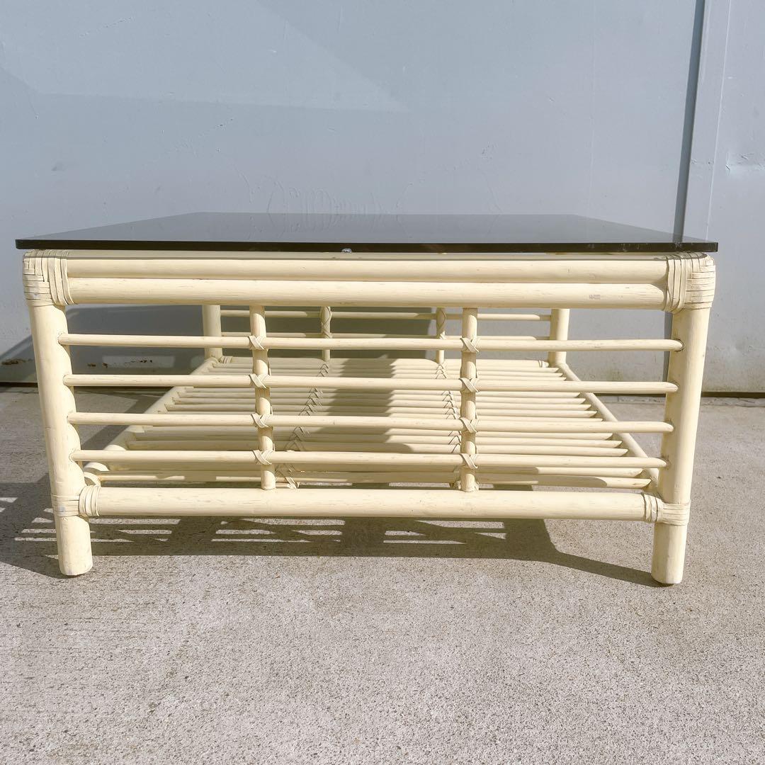 【良品】カサブランカ CADENZA カデンザ センターテーブル 高級 ラタン