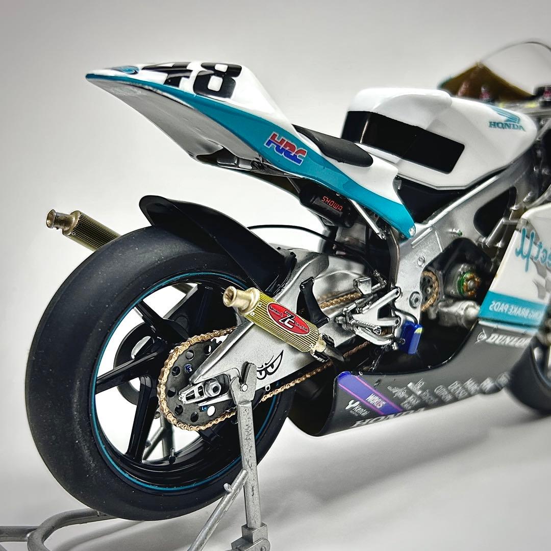 1/12 ハセガワ ホンダRS250RW 2008 #48プラモデル 完成品