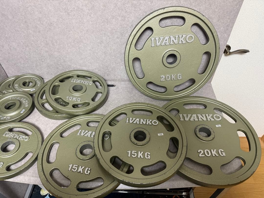 オリンピックプレートセット IVANKO イヴァンコ 107.5kg 50mm
