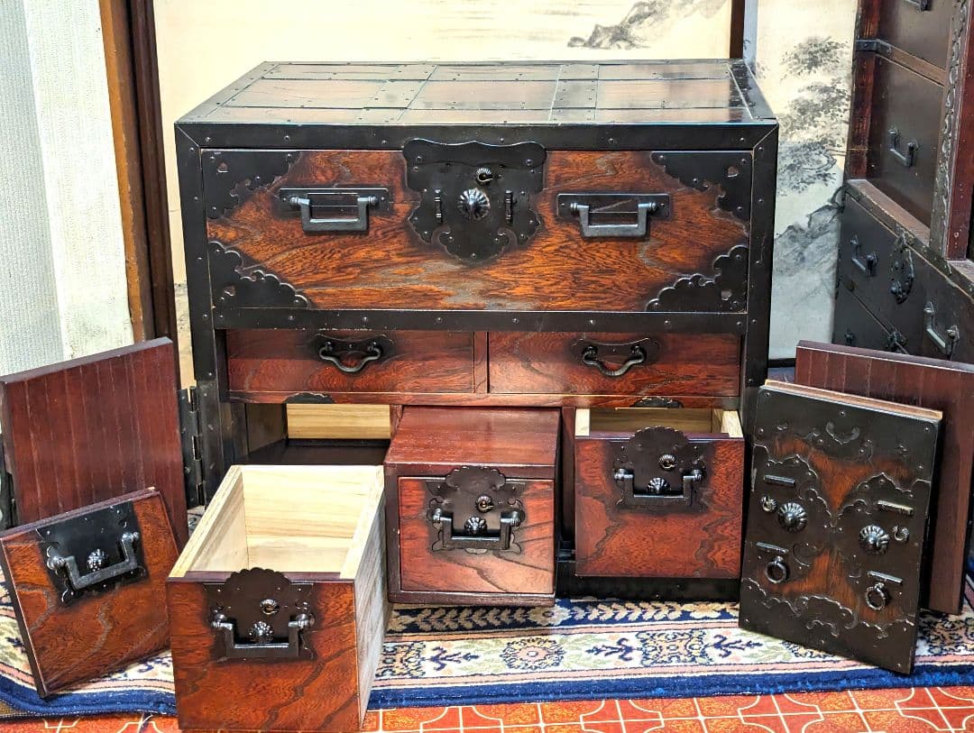 船箪笥　銭箱　時代箪笥　帳場家具　　　　　古箪笥
