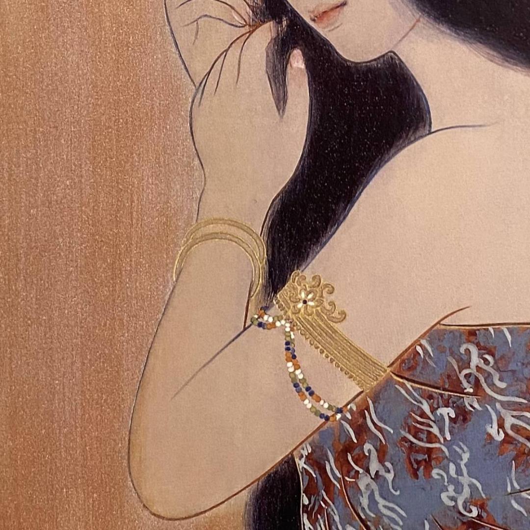 高野晴生、【瀞】、希少な額装用画集より、新品額装付、状態良好